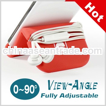 Hot!!2013 new products best selling adjustable deformable silicone mobile stand