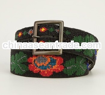 Hot 2014 vintage beaded belts for dresses fashion belt