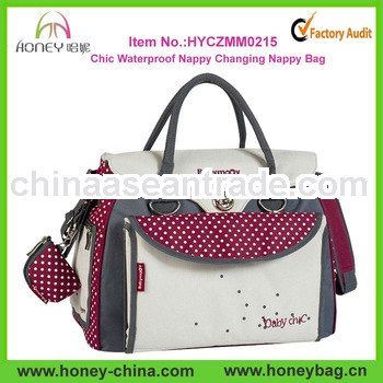 Hot High Quality Chic Multifunctional Waterproof Baby Nappy Bags