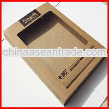 Hot Sale Gift Kraft Paper Box With Window Used For Cosmetics / Essential Oil Box