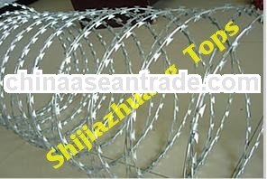 Hot Sale!!! concertina razor barbed wire,barbed wire fence