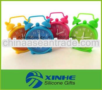 Hot item printing logo silicone clock in cheap price