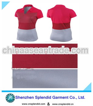 Hot sale Polyester ladies' golf POLO shirt