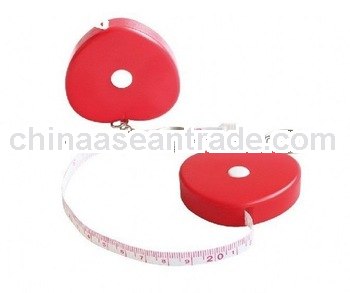 Hot sale heart shape promotional tailor tape measure with printing