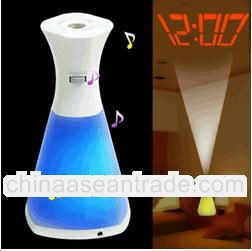 Hot sell LED LED colorful digital projection alarm clock ,Creative alarm clock