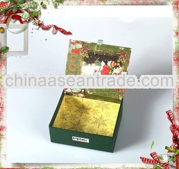 Hot sell packing paper gift box for christmas gifts
