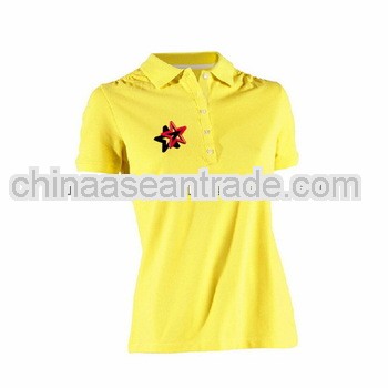 Hot sell promtional brand women polo tshirt