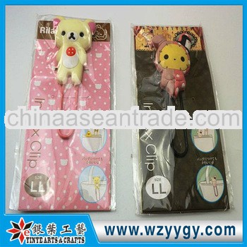 Hot sell soft pvc promotional custom 3d animal bookmarks