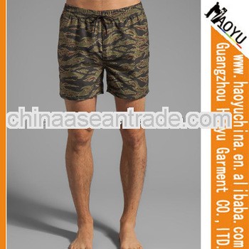 Hot selling fashion casual mens Elastic waist shorts Camo shorts (HYMS93)