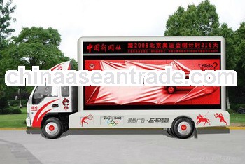 Hot selling led display case P6 outdoor truck led display