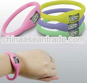 Hot silicone water resistant sport watches
