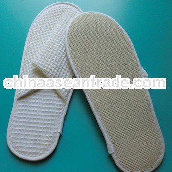 Hotel Waffle Cloth Slippers with cheap price