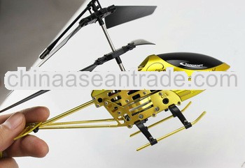 Hottest Copter GOLDEN Mini 3 CH RC Alloy Helicopter with Gyro Toys and Hobbies