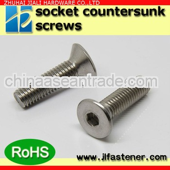 ISO 10642 stainless steel flat head machine screw