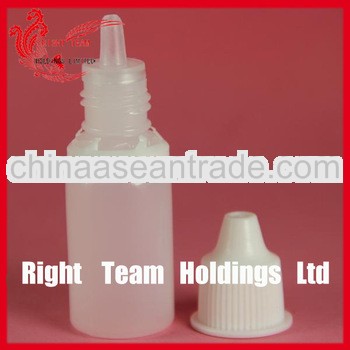 ISO 8317,empty pe plastic dropper bottle 10ml Blow Injection