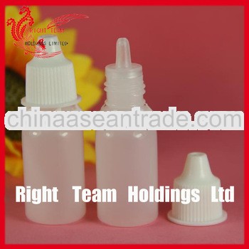 ISO 8317,empty plastic e-liquid dropper bottle 10ml Blow Injection