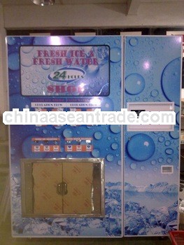 Ice Cube & Water Vending Station With GSM Function