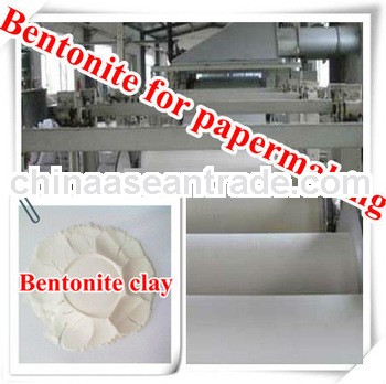 Improving paper formation-sodium bentonite clay
