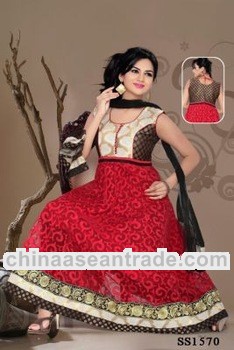 Indian bollywood partyware traditional anarkali designer salwar kameez