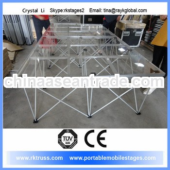 Indoor performance event folding mobile stage.portable stage