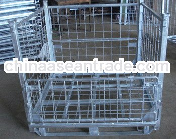 Industrial heavy duty storage folding net container