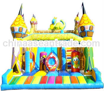 Inflatable Castle Slide With Bounce