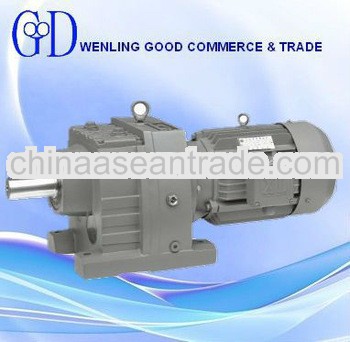 Inline Helical Gearmotor with Flange Mounting (RF67-Y80L4-0.75-128.97-M1-0)