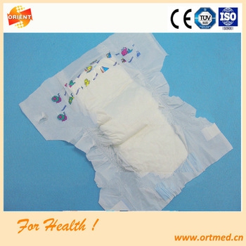 Instant absorption cartoon printed cute diapers