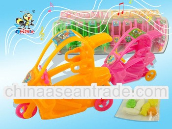 Interesting Kids Plastic Motorcycle Toys With Pressed Candy/Kids candy
