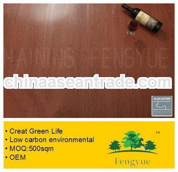 Interlocking vinyl plank floor