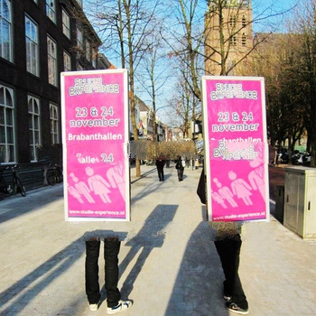 J1A-117 Hot sell aluminum frame walking advertising led stadium sign billboard