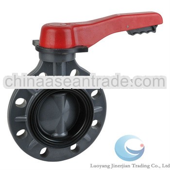 JIS/DIN/ANSI/BS PVC Plastic Butterfly Valve