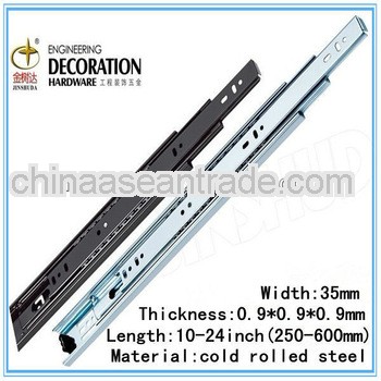 JSD3509 Side Mounted Furniture Ball Bearing Rails for Mid-East Market