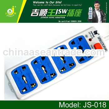 JS-018 6Way ABS & Pure Copper Mertrial Electrical Outlet