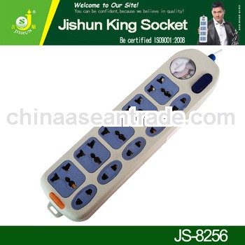 JS-8256 10A 3-pin Plug Socket With Switched Socket Outlet