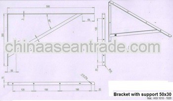 JW005 powder coating corner brackets