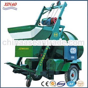 JZM 500 elctric portable self loading concrete mixer