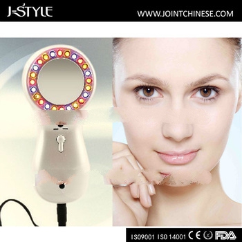 J-style photon and ultrasonic facial beauty device led phototherapy