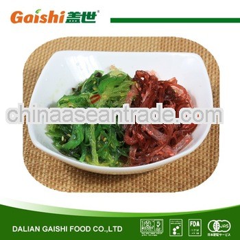 Japanese traditional and fresh wakame frozen salad