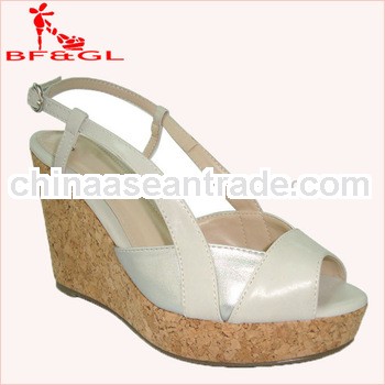 Jawa Timur New fashion eye-catching colourful wedge sandal high heel sandals