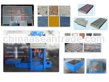 KB-125E/400 hydraulic concrete floor tile making equipment