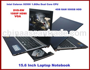 KINGDEL 15.6" laptops brand new Notebook Intel with Atom Dual Core,4GB RAM, 500GB HDD, Webcam,