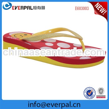 Kids EVA Sole High Heel Wedge Flip Flops