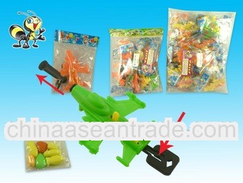 Kids Favorite Candy With Safe Shooting Plastic Fighter Plane toy