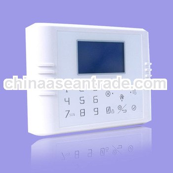 LCD multi-language touch keypad home alarm system wireless security gsm alarm with 30 zone