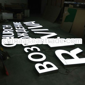 LED Epoxy Resin Letters (Galvanized Sheet Border)