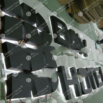 LED backlit letter for hotel