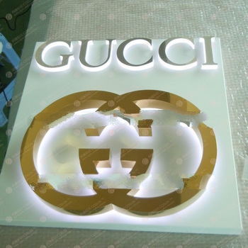 LED illuminated golden letter sign