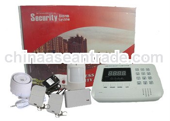 LED indicator Wireless PSTN sms gsm alarm system with SIM card 99 defense zone