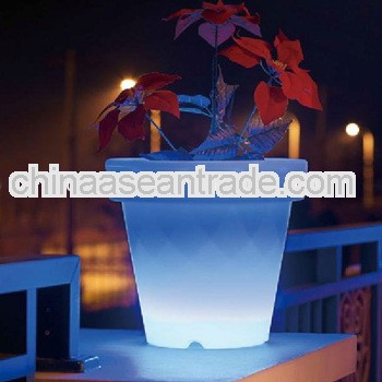 LED plastic large flower pots